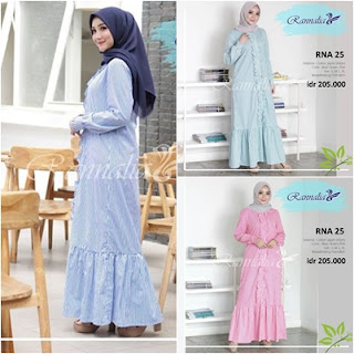 Koleksi Setelan terbaru baju muslim modern Rannalia RNA 25
