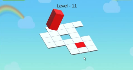 Playing Online Game Bloxorz Roll The Block Puzzle Game Level1 To