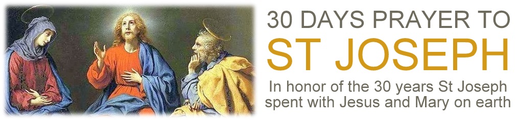 AD TE BEATE IOSEPH ☩ TO THEE O BLESSED JOSEPH ☩: 30 DAYS PRAYER TO ST ...