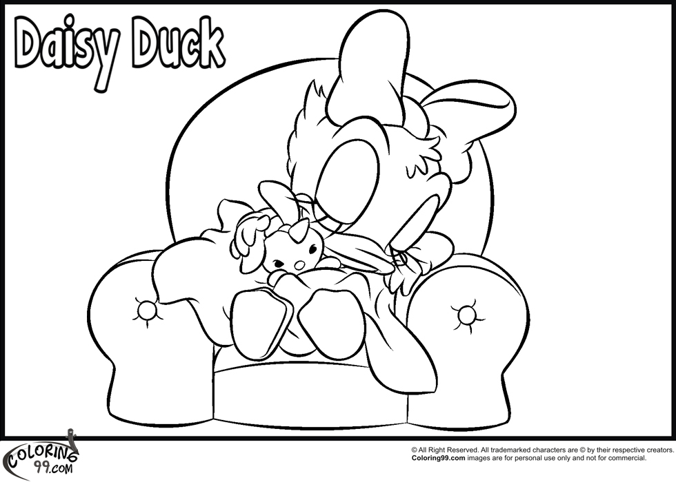 baby daisy duck coloring pages - photo #16