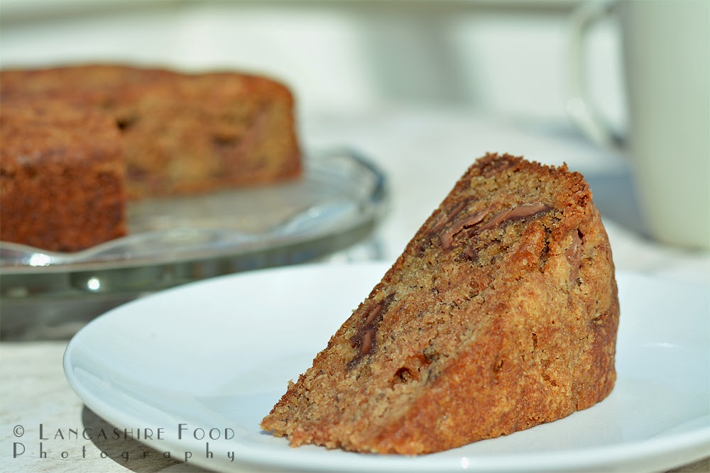 Lancashire Food Banana and chocolate buckwheat cake, naturally gluten free.