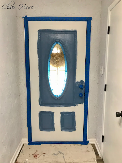 Clover House: Painting a Paneled Door with a Window