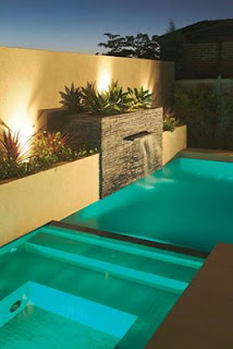 Piscinas y algo mas: Cascadas para piscinas