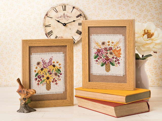 Autumn Posies for The World of Cross Stitching Magazine