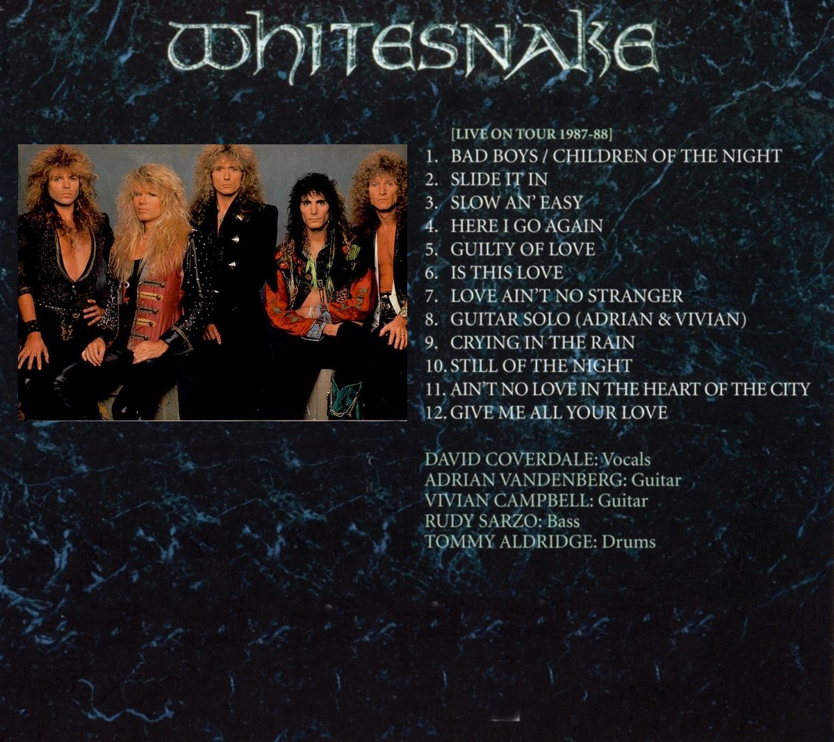 whitesnake 1987 tour