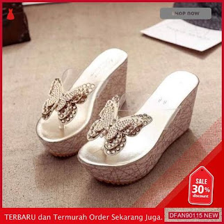 JUAL DFAN90115N205 SEPATU N SANDAL NE19x0205 WANITA WEDGES TERBARU BMGShop