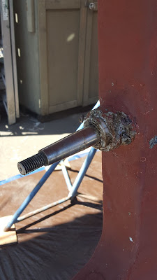 The bare prop shaft