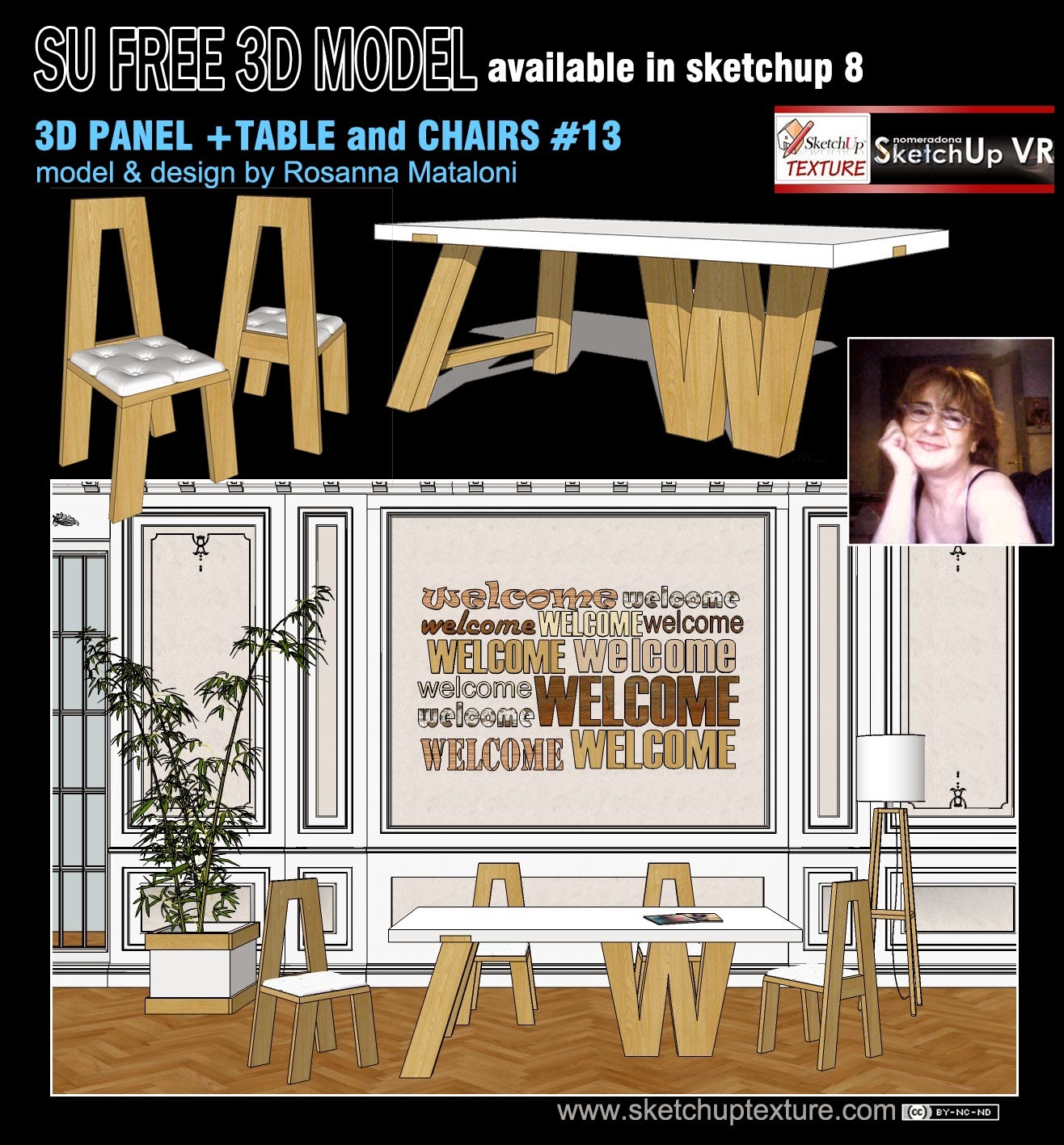 SKETCHUP TEXTURE SKETCHUP MODELS CHAIR & EASY CHAIR