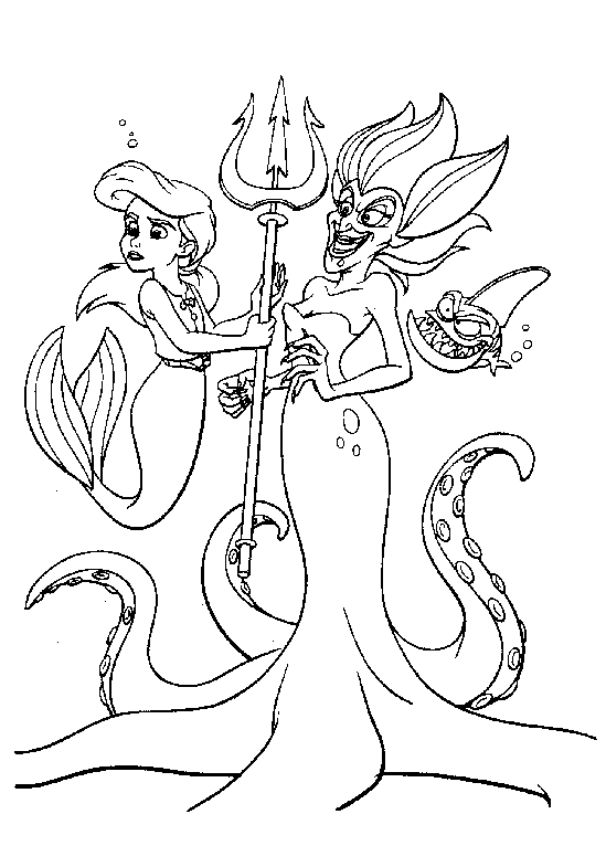 Disney Princess Mermaid Coloring Pages