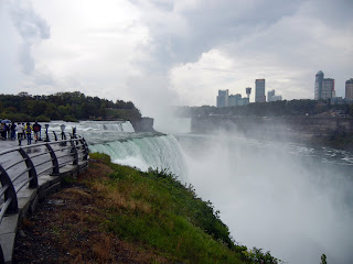 A view of the American Falls from Niagara Falls State Park in America