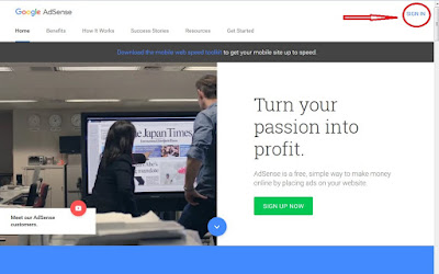 Как авторизоваться для входа в аккаунт AdSense На странице сайта Google AdSense справа вверху нажать SIGN IN