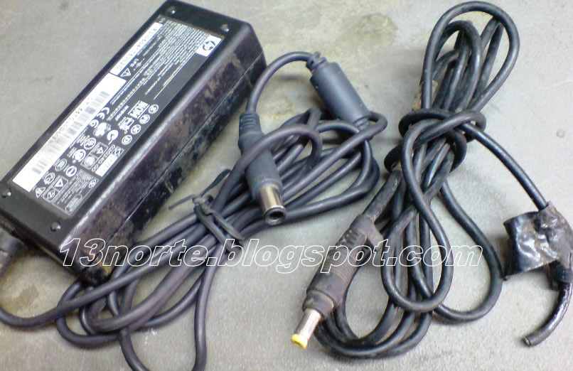 Cargador HP de dos cables convertido Laboratorio Electrónico // Fallas electrónicas