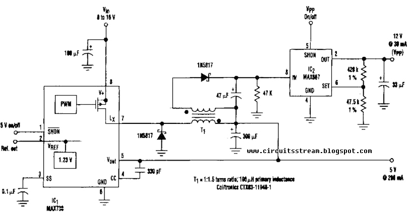 Basic 12V Output To 5V Buck Regulator Wiring diagram Schematic | Wiring