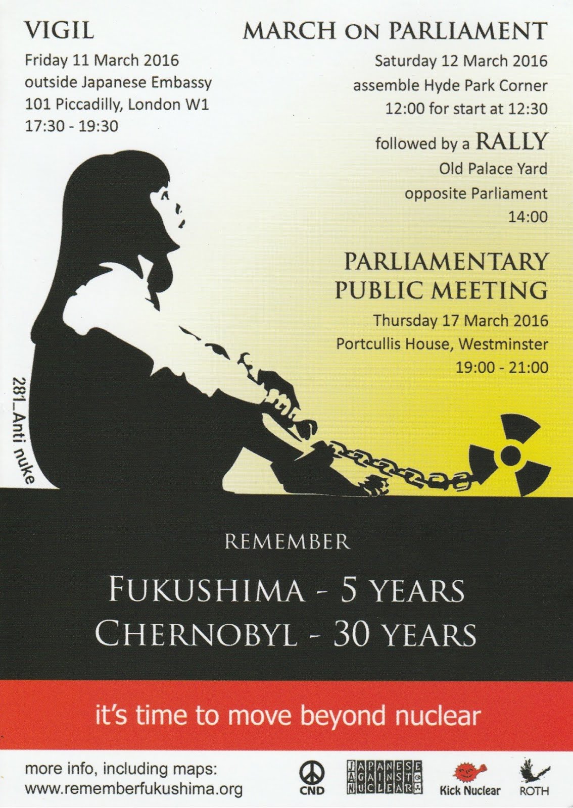 Fukushima Vigil, Rally and Parliamentary Public Meeting.