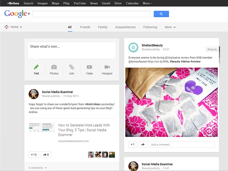 The Creative Frontier: Google Plus - New layout and features unveiled