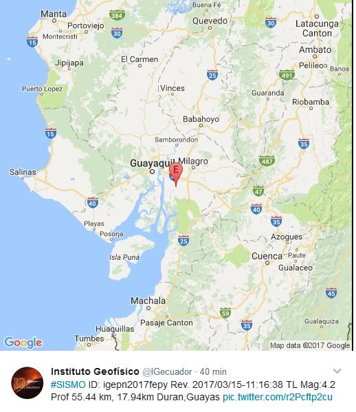 Temblor en Guayaquil hace pocos minutos temblor hoy ecuador