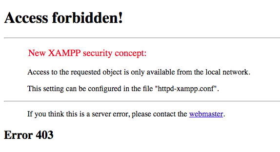Mengatasi Error Access Forbidded XAMPP phpMyAdmin