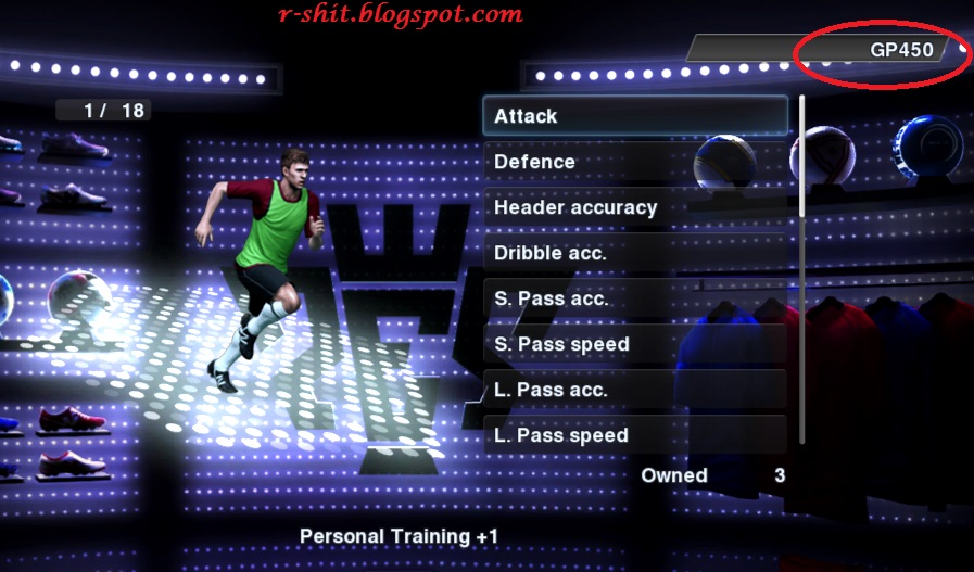 Cheat GP Shop Items Master League PES 2013 Life's Not A Word