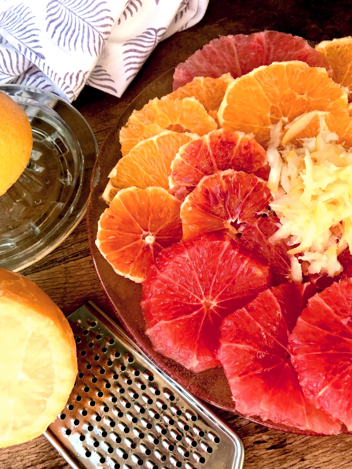 Passionately Raw! Citrus Fruit Salad With Manuka Honey And Frozen Lemon
