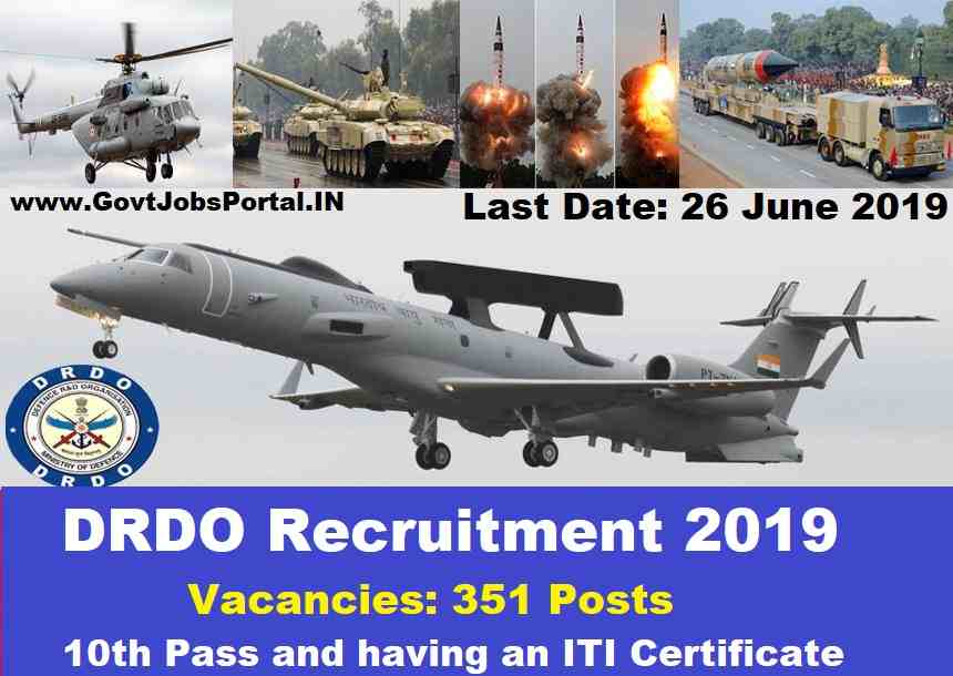 DRDO Vacancy for 351 Technician posts 2019 - Govt Jobs in India for ...