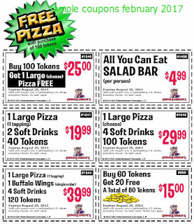free Chuck E Cheese coupons for february 2017 free Chuck E Cheese coupons for february 2017