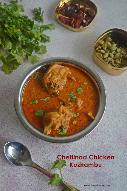 Chettinad Chicken Curry Recipe | Authentic Chettinad Chicken Kuzhambu