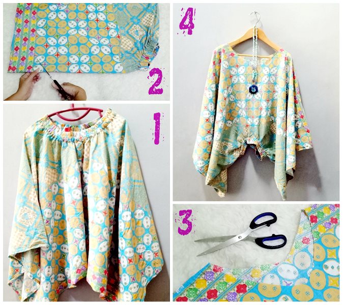 Diy No Sew Kimono Blouse Diary Of A Not Superhero Mama So Here Are The Super Easy Steps To Remake My Old Alladin Pants Into A Kimono Blouse Or Batwing Enjoy