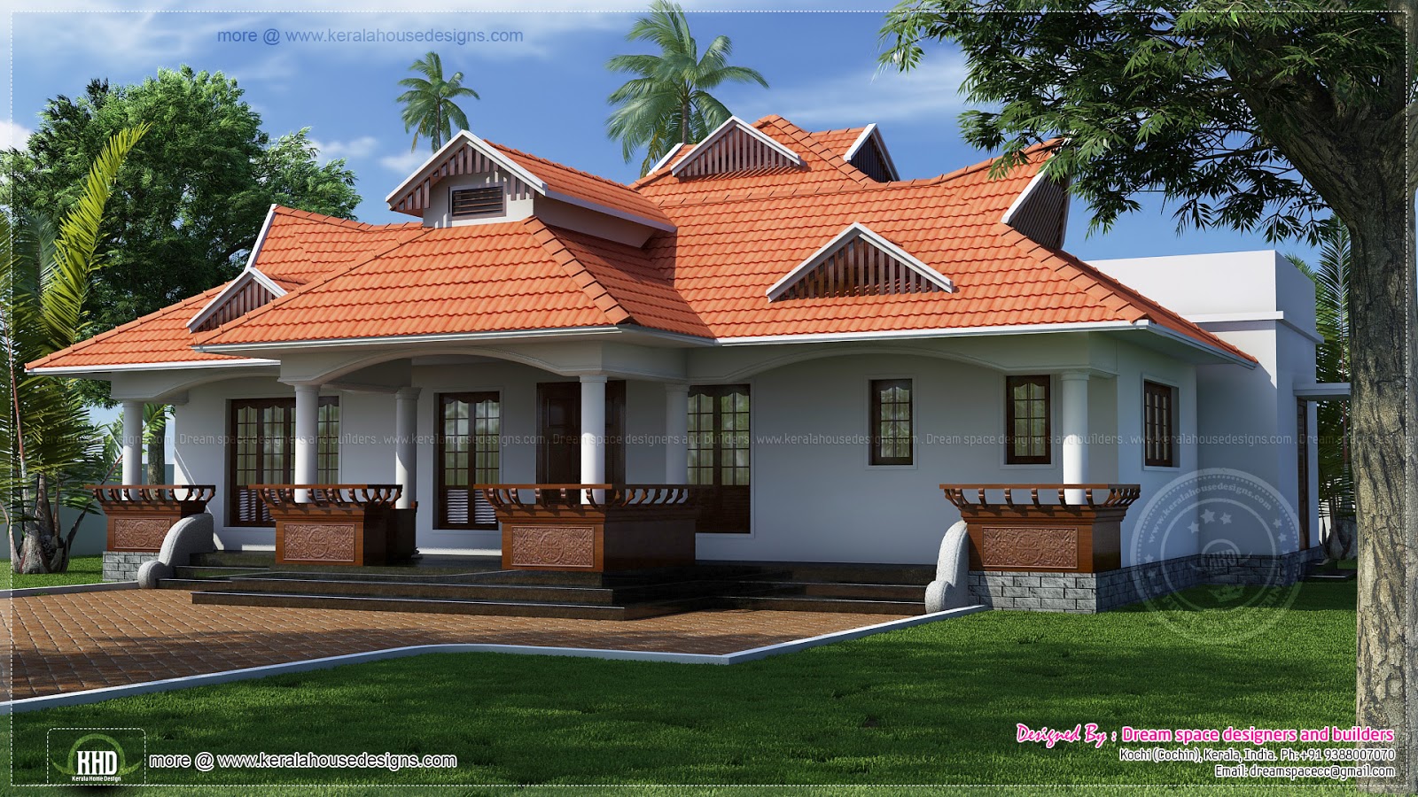 Traditional Kerala Style One Floor House Home Design Ideas For You