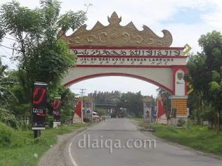 tugu perbatasan Bandar Lampung dan Lampung Selatan