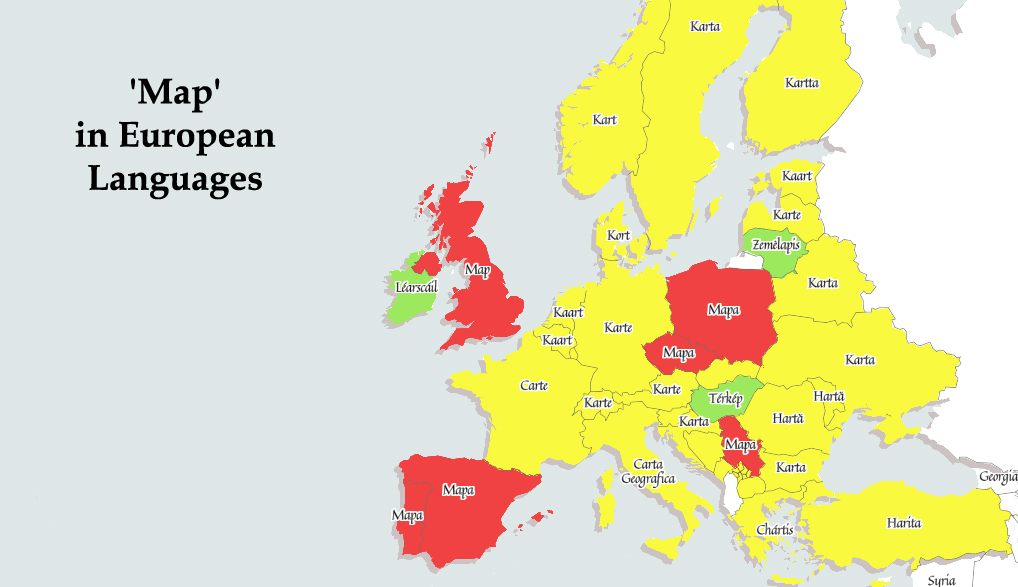 What Is The Latin Word For Map Maps Mania: Map In European Languages