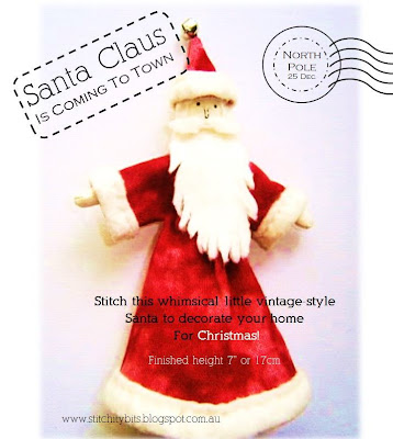 Santa Claus Christmas Craft PDF Sewing Pattern