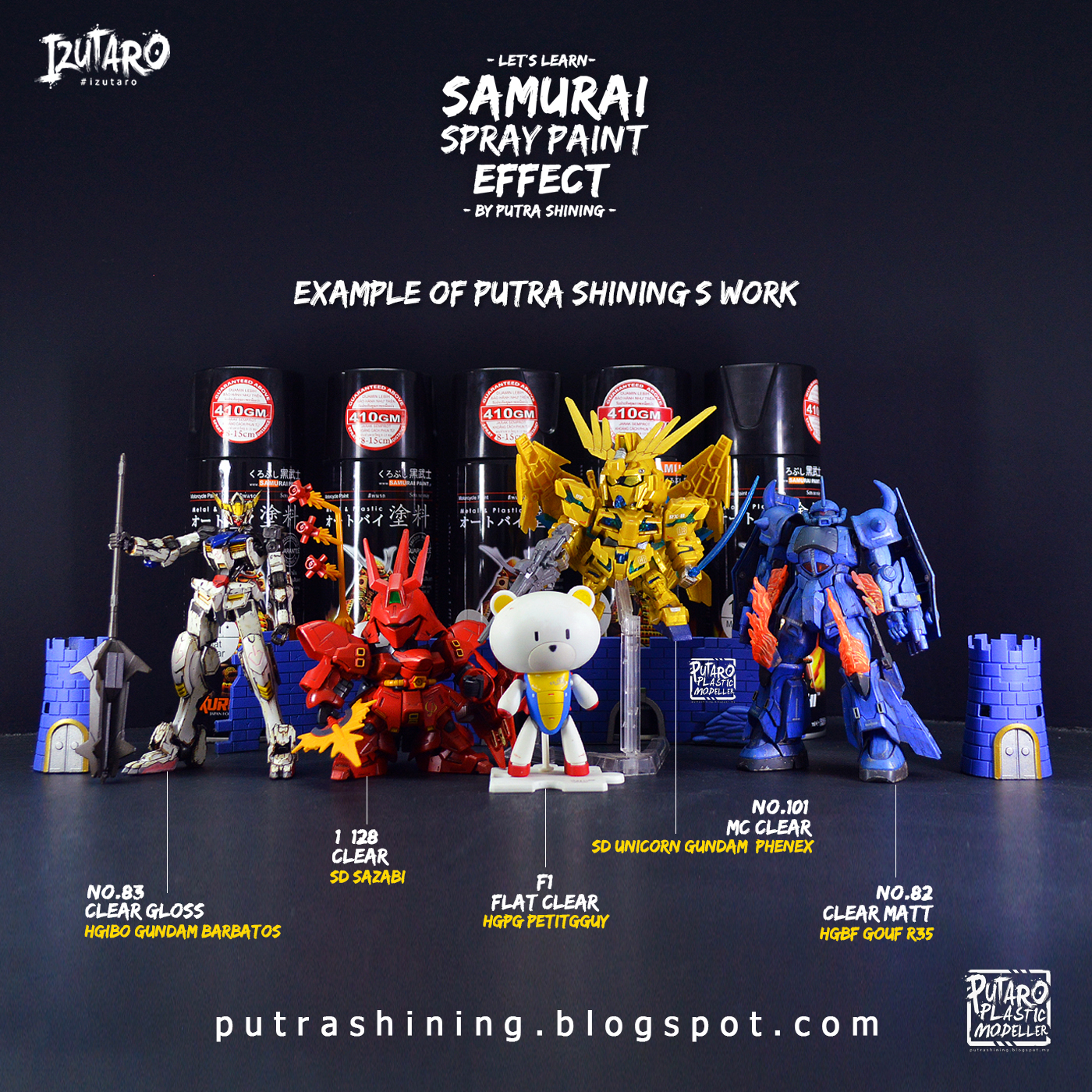 Tutorial Samurai Spray Paint Top Coat by Putra Shining