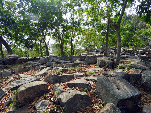 Ruins that are now being managed by the Archaeological Survey of India Bamuni Hills, Bamuni Pahar, Tezpur, Sonitpur, Assam, northeast