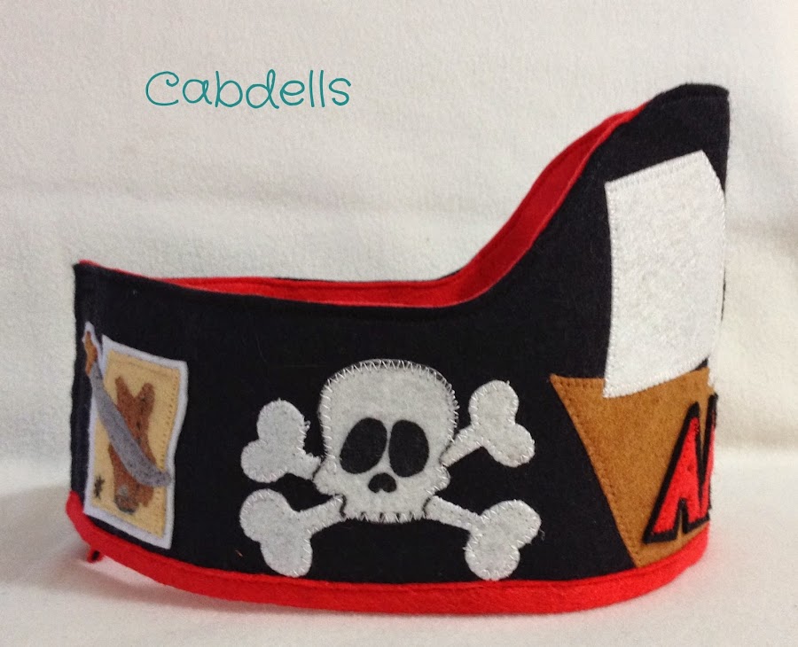 Corona cumpleaños pirata