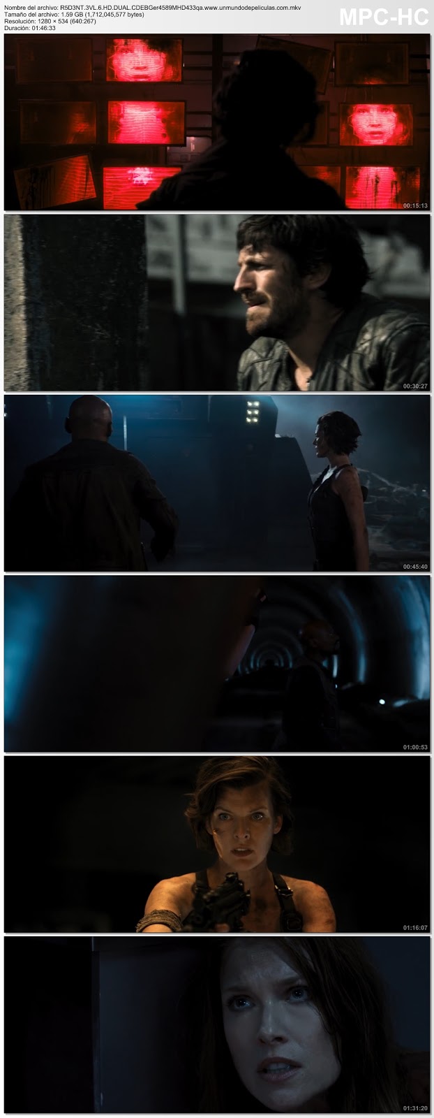 Capturas de la película.