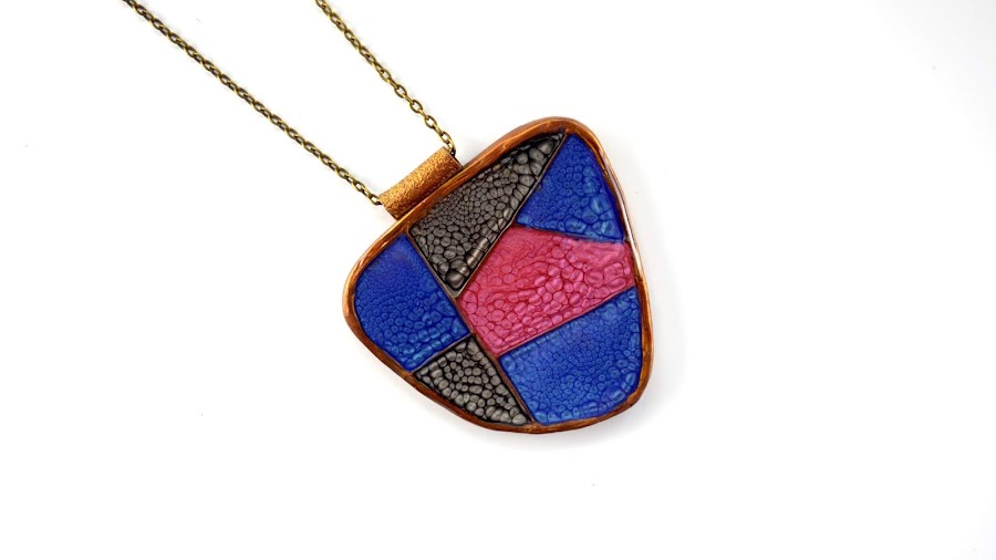 faux cloisonne polymer clay