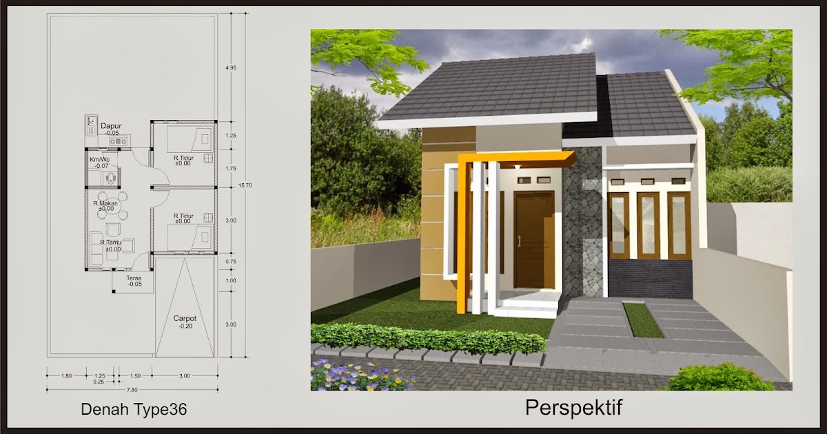 27 Rumah Unik Sederhana Type 36