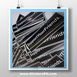 Vinyl Campaign Stickers - Support Your Friends