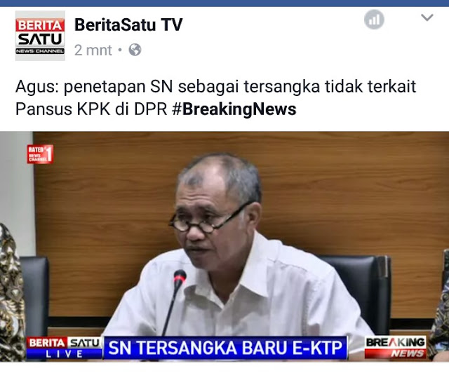 Breaking News, KPK Resmi Tetapkan Ketua DPR RI Setya Novanto Sebagai Tersangka Breaking News, KPK Resmi Tetapkan Ketua DPR RI Setya Novanto Sebagai Tersangka
