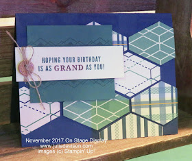 Stampin' Up! 2018 Occasions Catalog Sneak Peek ~ Truly Tailored ~ True Gentleman Masculine Card