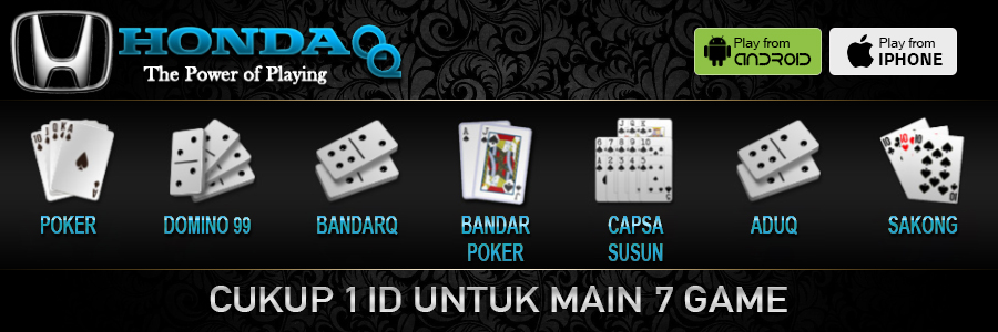 HondaQQ.com Agen Domino 99 Bandarq Dan Poker Online Terpercaya