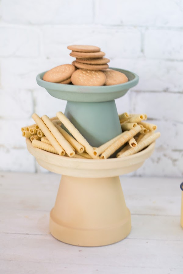 Reposa tartas macetero diy