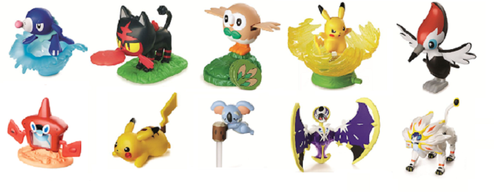 Coleção Completa Pokémon 2017 Mc Donalds 10 Personagens