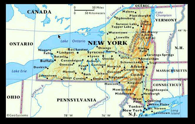 Upstate New York Map By County - New York State Map
