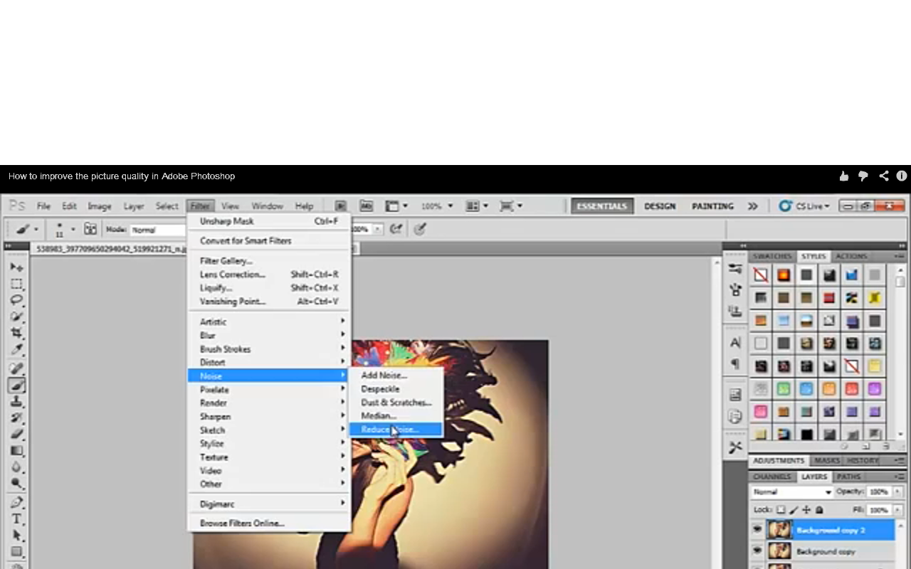 How to improve the picture quality in Adobe Free Photo
