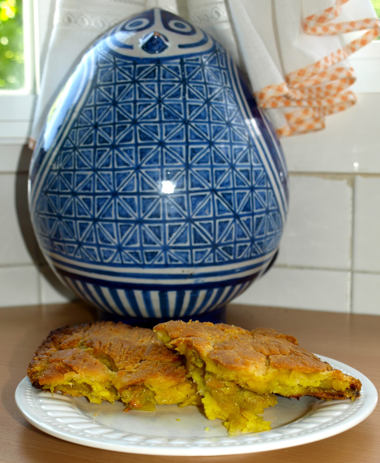Cocinar es vivir y Bordar también Empanada de bacalo y berberechos