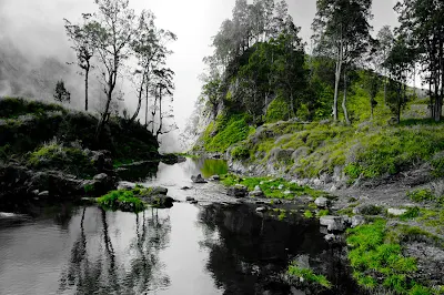 Lokasi Danau Segara Anak, dari sinilah kita akan menuju sumber air panas yaitu (Aik Kalak) Gunung Rinjani