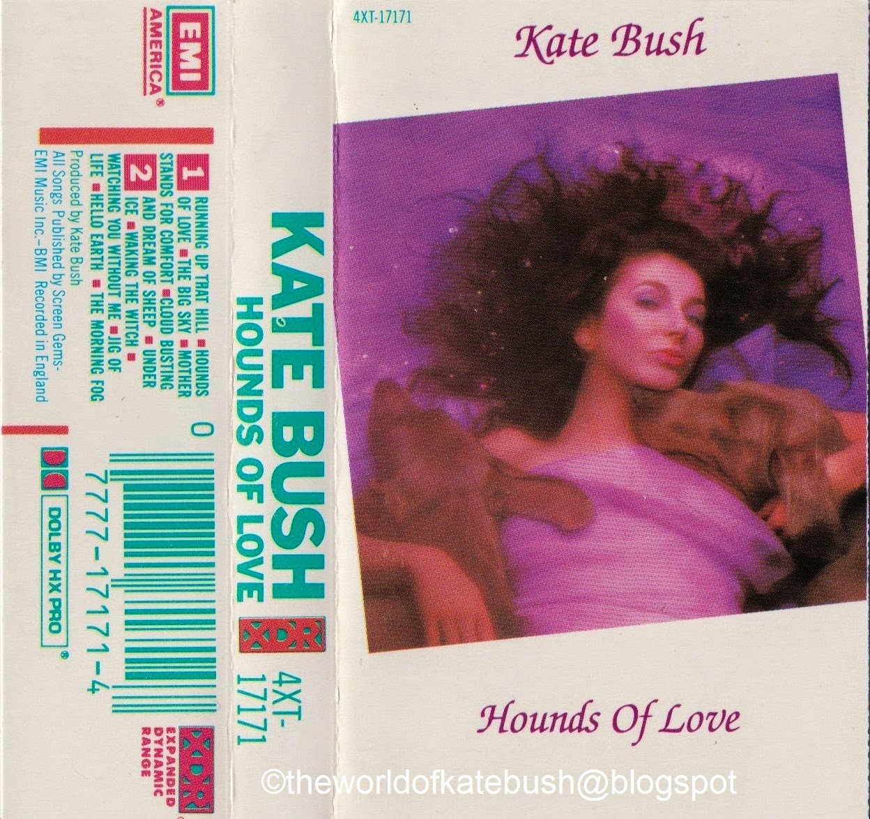 The World Of Kate Bush Hounds Of Love Usa Marble Cassette 
