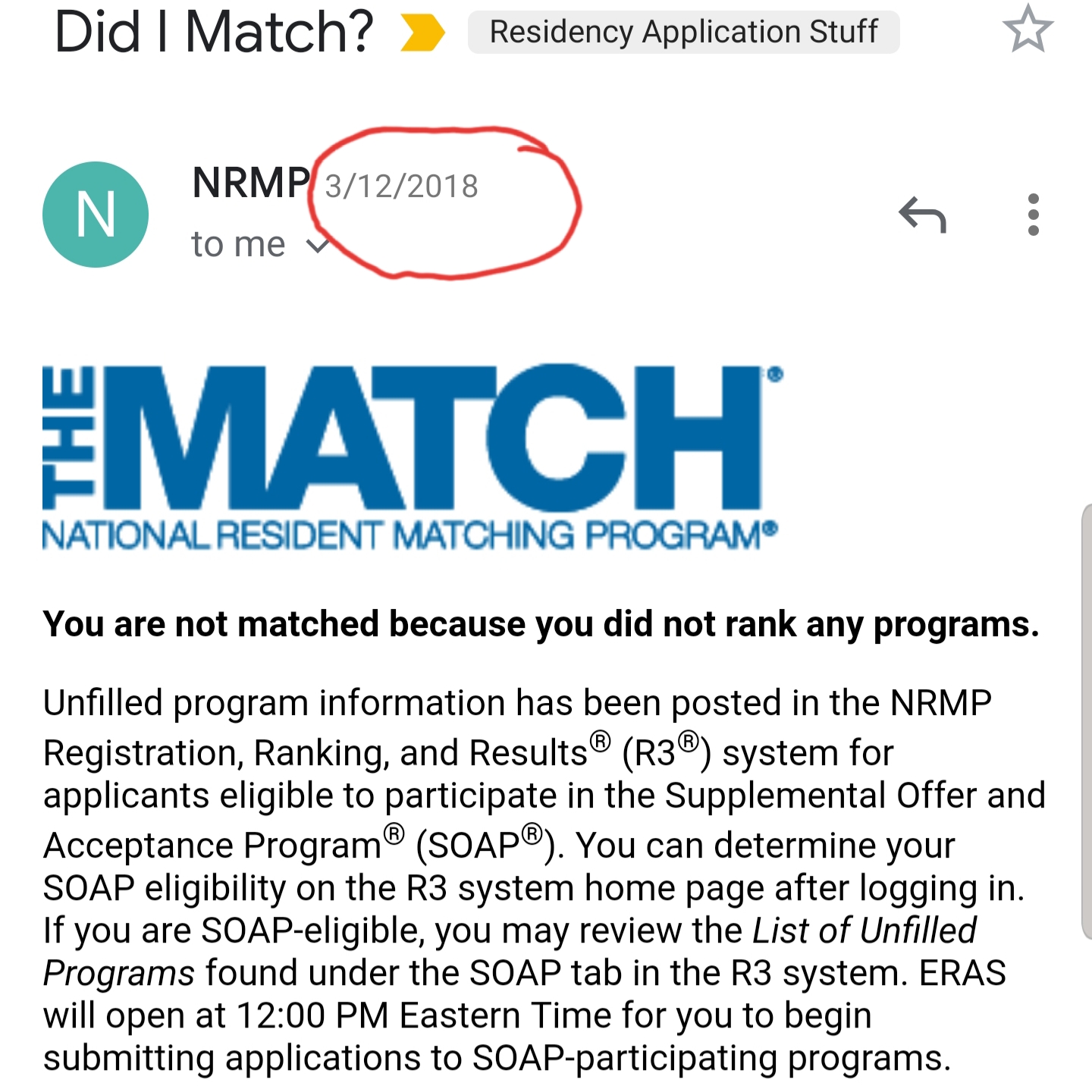 Aspiring Minority Doctor Match Week 2019 Part One