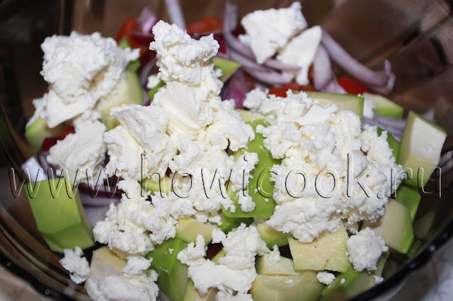 рецепт салата с авокадо и сыром фета с пошаговыми фото
